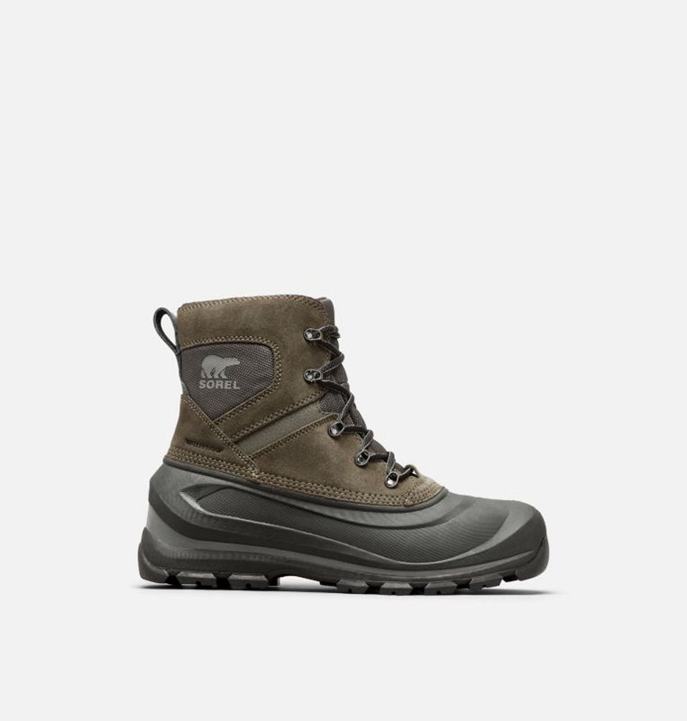 Mens Snow Boots Deep Green - Sorel Buxton™ Lace - 235-CHQPZJ